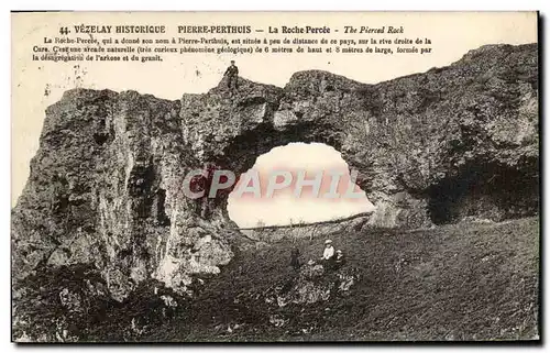 Cartes postales Vezelay Historique Pierre Perthuis La roche Percee