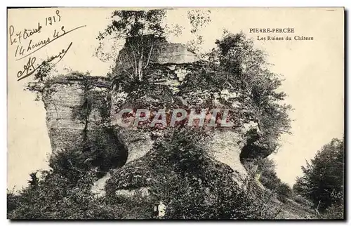 Cartes postales Pierre Perthuis Les Ruines du Chateau