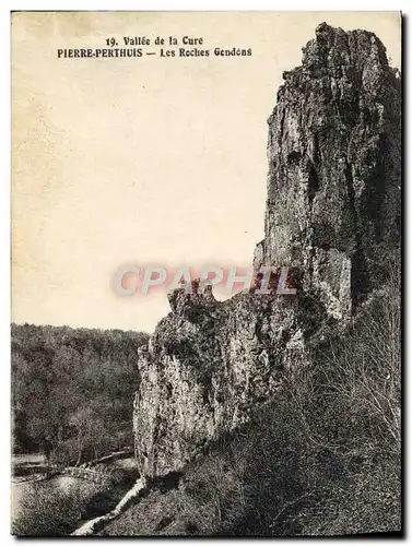 Ansichtskarte AK Vallee de la Cure Pierre Perthuis Les Roches Gendons