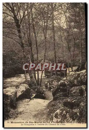 Cartes postales Monastere de Ste Marie de La Plerre qui Vire Le Trinquelin a l'entree du chemin de Croix
