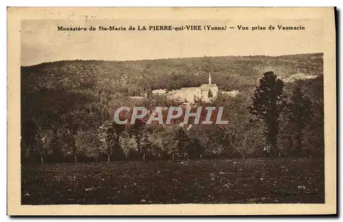 Cartes postales Monastere de Ste Marie de La Plerre qui Vire Vue prise de Vaumarin