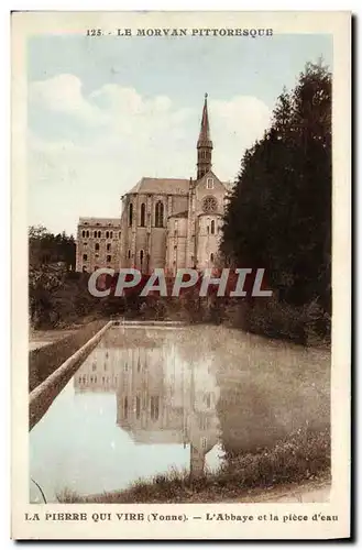 Cartes postales Monastere de Ste Marie de La Plerre qui Vire L'abbaye et la piece d'eau