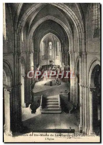 Cartes postales Monastere de Ste Marie de La Pierre qui vire L'eglise