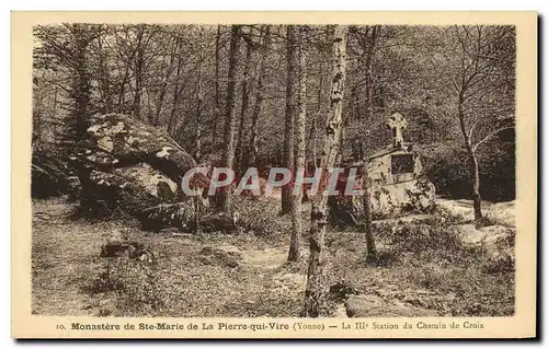 Ansichtskarte AK Monastere de Ste Marie de La Pierre qui Vire La 3eme station du chemin de croix