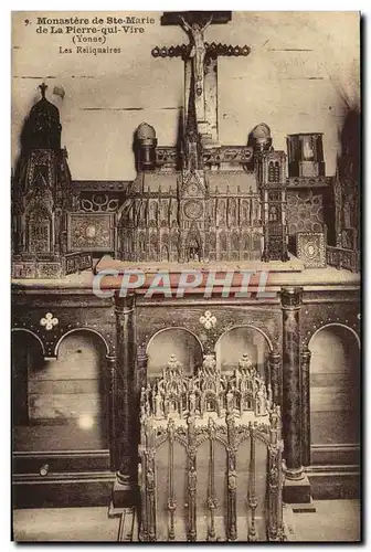 Cartes postales Monastere de Ste Marie de La Pierre qui Vire Les reliquaires