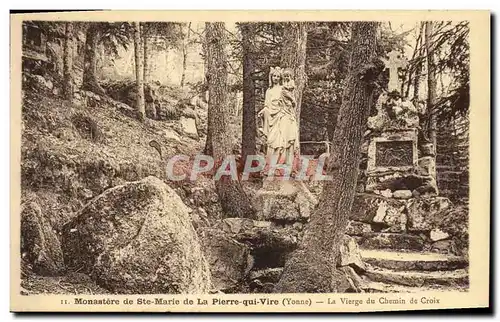 Cartes postales Monastere de Ste Marie de La Pierre qui Vire La vierge du chemin de croix