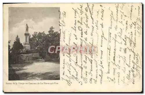 Cartes postales Statue de la Vierge au Couvent de La Pierre qui Vire