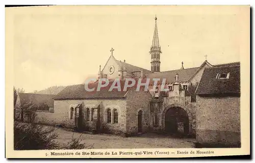 Cartes postales Monastere de Ste Marie de La Pierre qui vire Entree du monastere