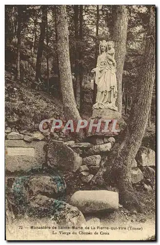 Cartes postales Monastere de Ste Marie de La Pierre qui vire La vierge du chemin de croix