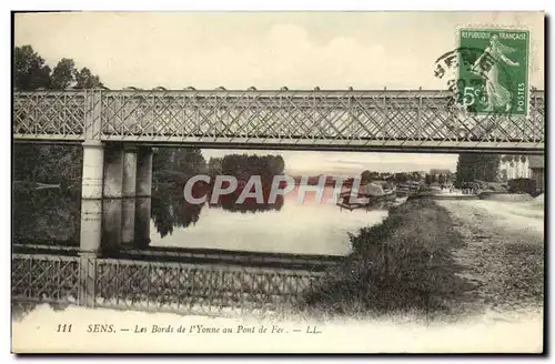 Cartes postales Sens Les Bords de I&#39Yonne au pont de Fer