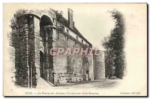 Cartes postales Sens La Poterne des Anciennes fortifications Gallo romaines