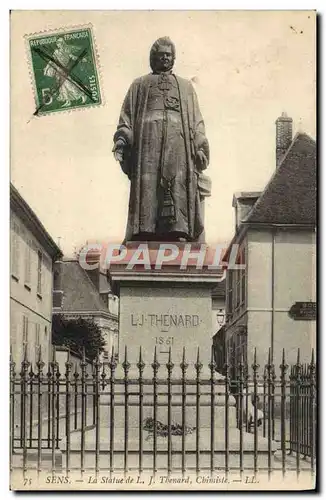 Cartes postales Sens La Statue de L J Thenard Chimiste