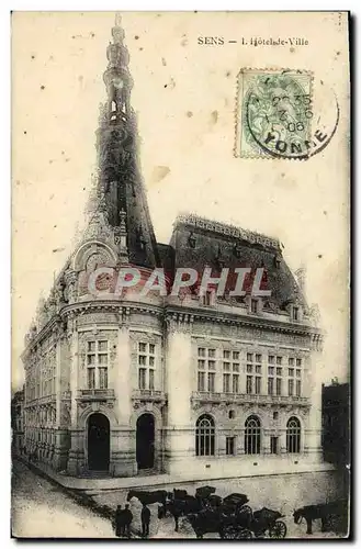 Cartes postales Sens L&#39Hotel de Ville