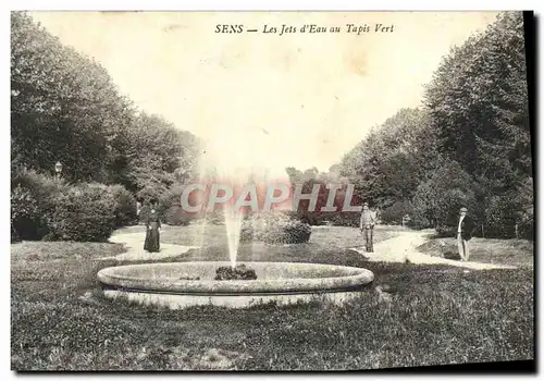 Cartes postales Sens Les Jets d'Eau au Tapis vert