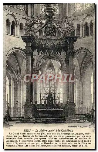 Cartes postales Sens Le Maitre Autel a la Cathedrale