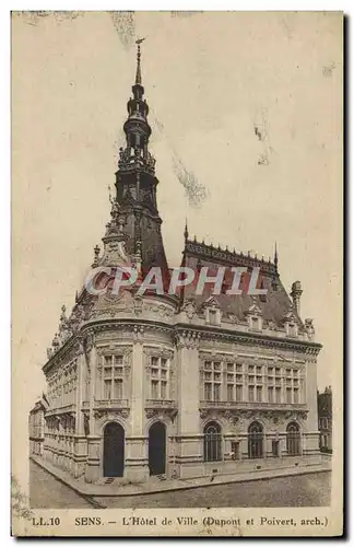 Cartes postales Sens L'Hotel de Ville
