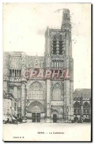 Cartes postales Sens La Cathedrale