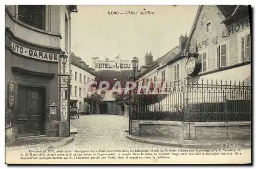 Cartes postales Sens L&#39hotel de l&#39Ecu Garage