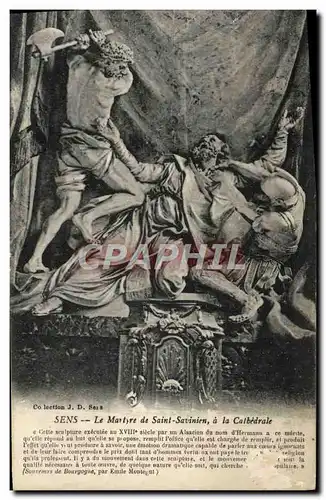 Cartes postales Sens Le Martyre de Saint Savinien a la cathedrale