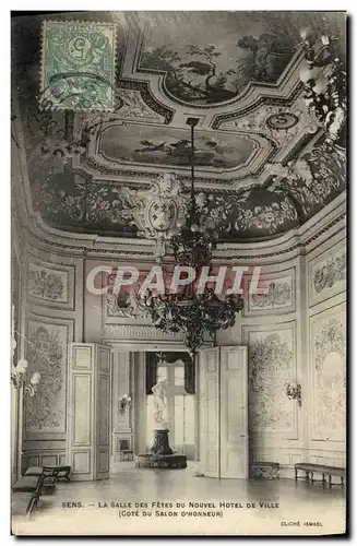 Cartes postales Sens La Salle Des Fetes Du nouvel hotel de ville Salon d'honneur