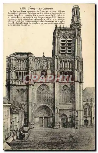 Cartes postales Sens La Cathedrale