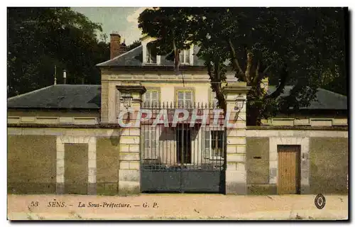 Cartes postales Sens La Sous Prefecture