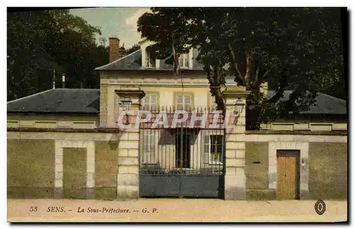 Cartes postales Sens La Sous Prefecture