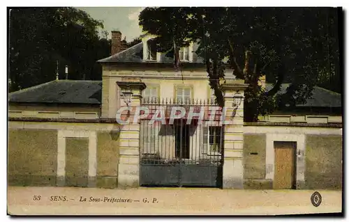 Cartes postales Sens La Sous Prefecture