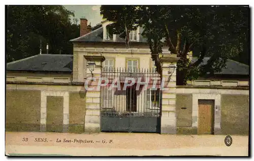 Cartes postales Sens la Sous Prefecture