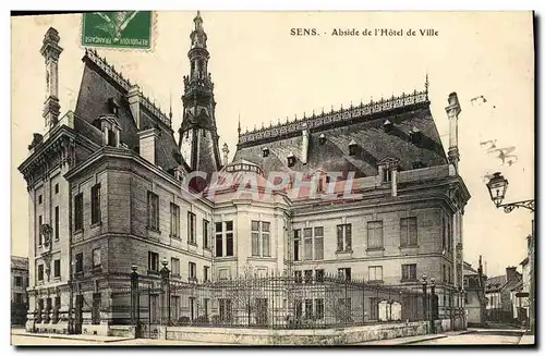Cartes postales Sens Abside de I'Hotel de ville