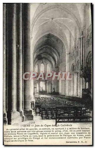 Cartes postales Sens Jean du Cogno dans la cathedrale