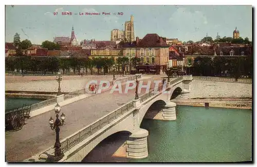 Ansichtskarte AK Sens Le Nouveau Pont