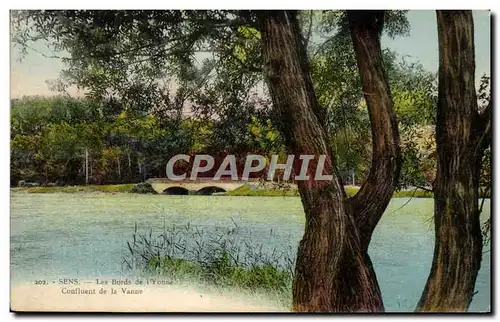 Cartes postales Sens Les Bords de I'Yonne Confluent de la Vanne