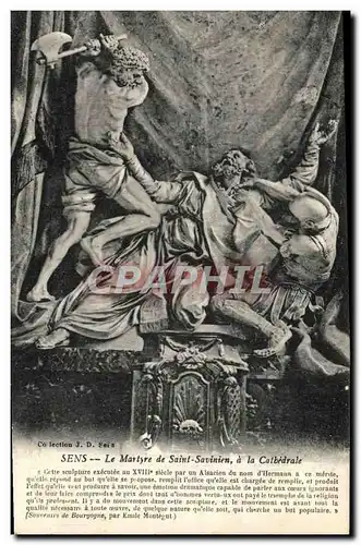 Ansichtskarte AK Sens Le Martyre de Saint Savinien a la Cathedrale