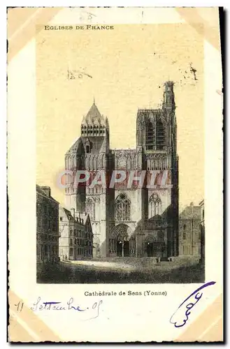 Cartes postales Sens Cathedrale de Sens