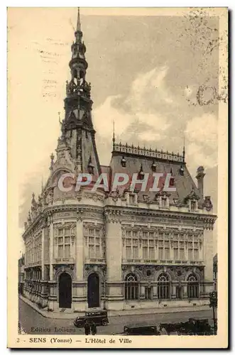 Cartes postales Sens L'Hotel de Ville