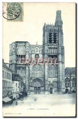 Cartes postales Sens La Cathedrale