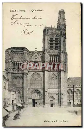 Cartes postales Sens La Cathedrale