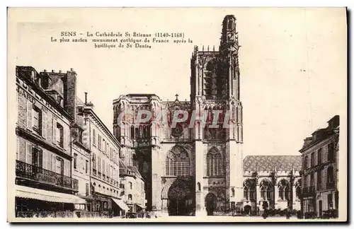 Ansichtskarte AK Sens La Cathedrale St Etienne