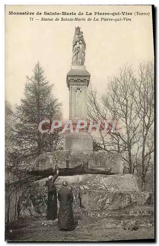 Ansichtskarte AK Monastere de Sainte Marie de la Plerre qui Vire Statue de Sainte Marie de la Pierre qui Vire Moi