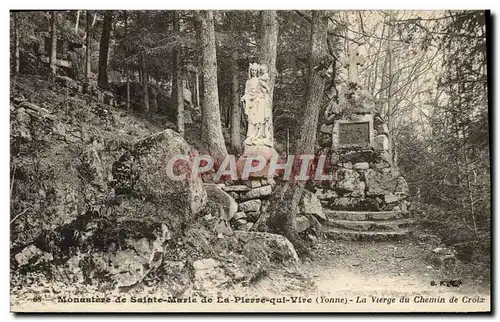 Cartes postales Monastere de Sainte Marie de la Plerre qui Vire La vierge du chemin de croix