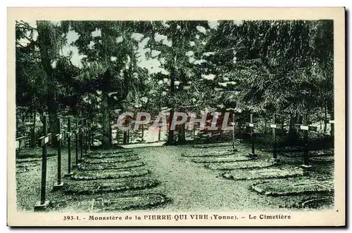 Cartes postales Monastere de la Plerre qui Vire Le cimetiere