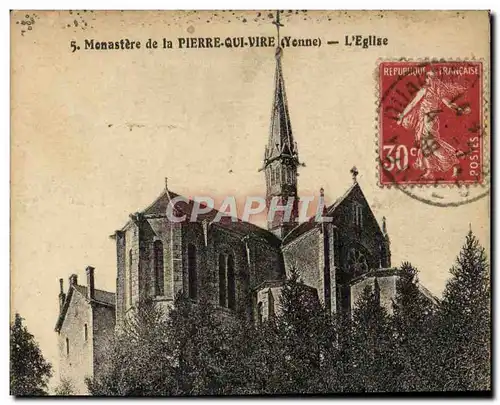 Cartes postales Monastere de la Plerre qui Vire L'eglise