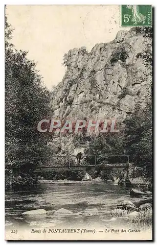 Cartes postales Route de Pontaubert Le Pont des Gardes