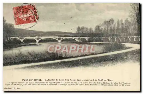 Ansichtskarte AK Pont sur Yonne L&#39Aqueduc des Eaux de la Vanne dans la traversee de la Vallee de l&#39Yonne