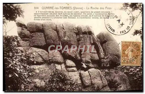 Cartes postales Quarre les Tombes La Roche des Fees