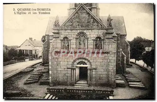 Cartes postales Quarre Les Tombes L&#39Eglise et les Tombes