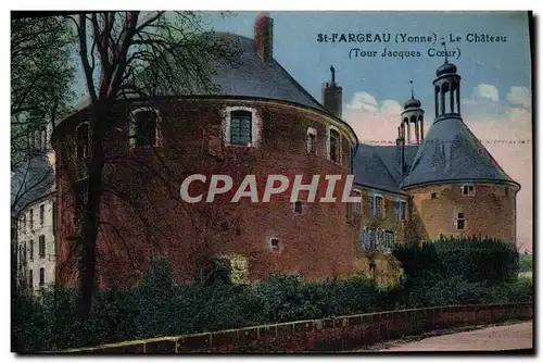 Ansichtskarte AK St Fargeau Le Chateau Tour Jacques Coeur