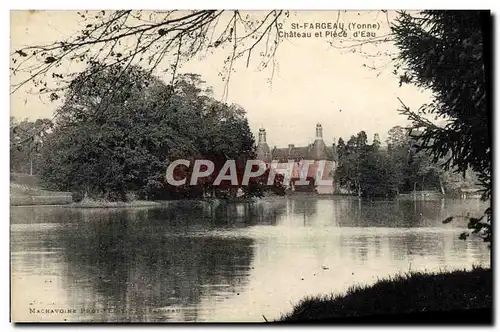 Cartes postales St Fargeau Chateau et Plece d&#39Eau