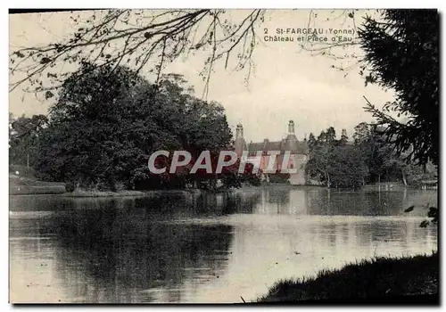 Ansichtskarte AK St Fargeau Chateau et Piece d&#39Eau